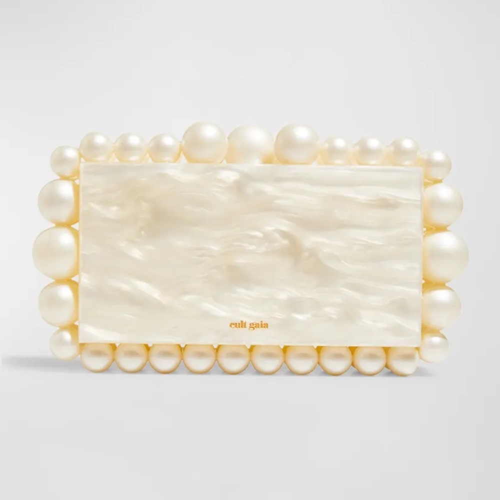 Cult Gaia Ivory Eos Clutch